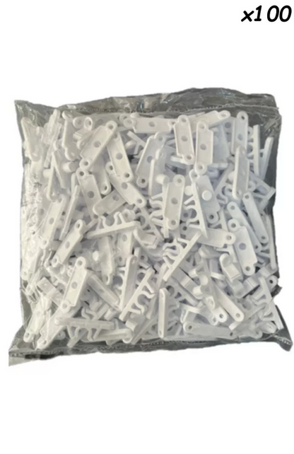 17 x 25 Sineklik Çıt Çıt Beyaz 100'lü Paket