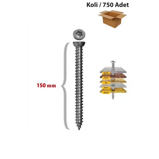 STD Buldeks Vida Panel Vidası 7.5x150 Koli 750 Adet