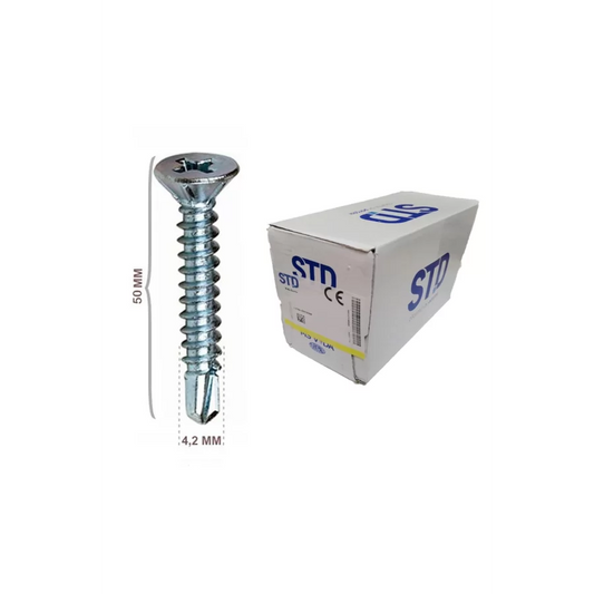 STD YHB Matkap Uçlu Akıllı Vida 4.2x50 Kutu 500 Adet