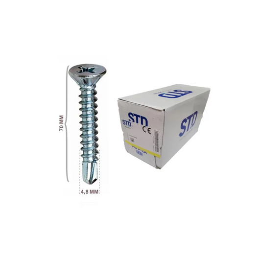 STD YHB Matkap Uçlu Akıllı Vida 4.8x70 Kutu 250 Adet
